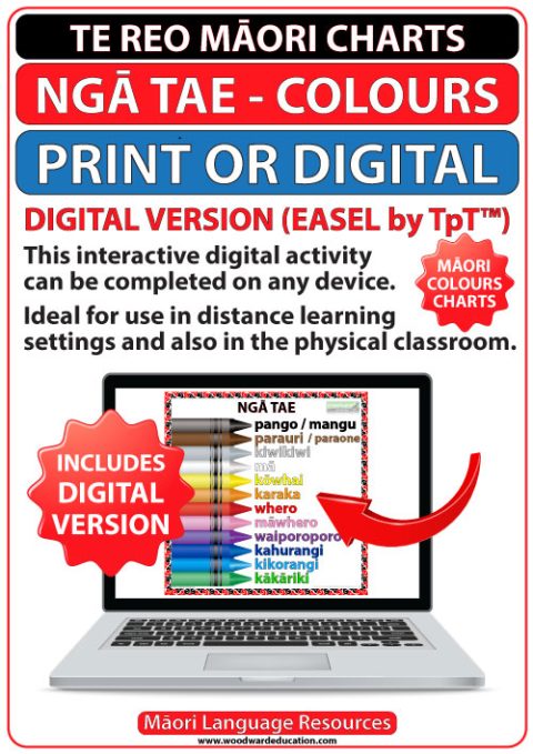 Colours in Maori – Charts | Woodward Languages